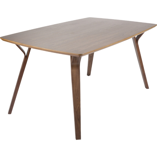 Folia 63" Dining Table in Walnut Wood